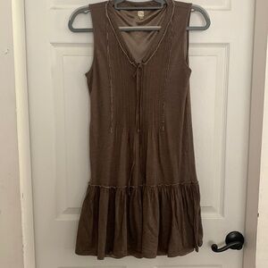 Future Paradise - ruffled silky lining dress - size Medium